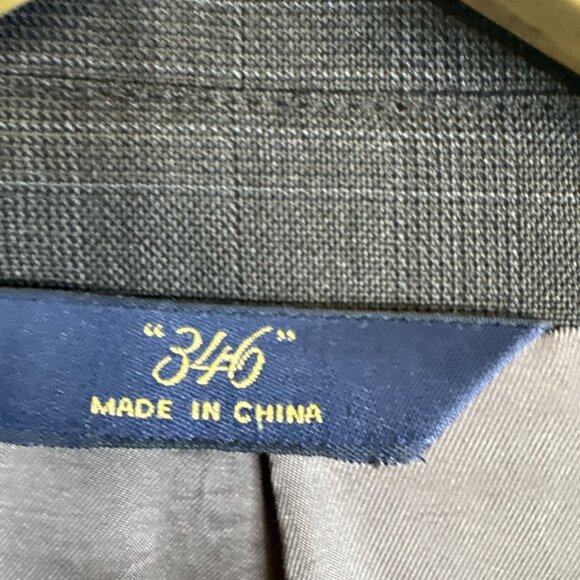 Brooks Brothers 346 Charcoal Brown Check Wool Sport Coat 48L - Picture 5 of 11